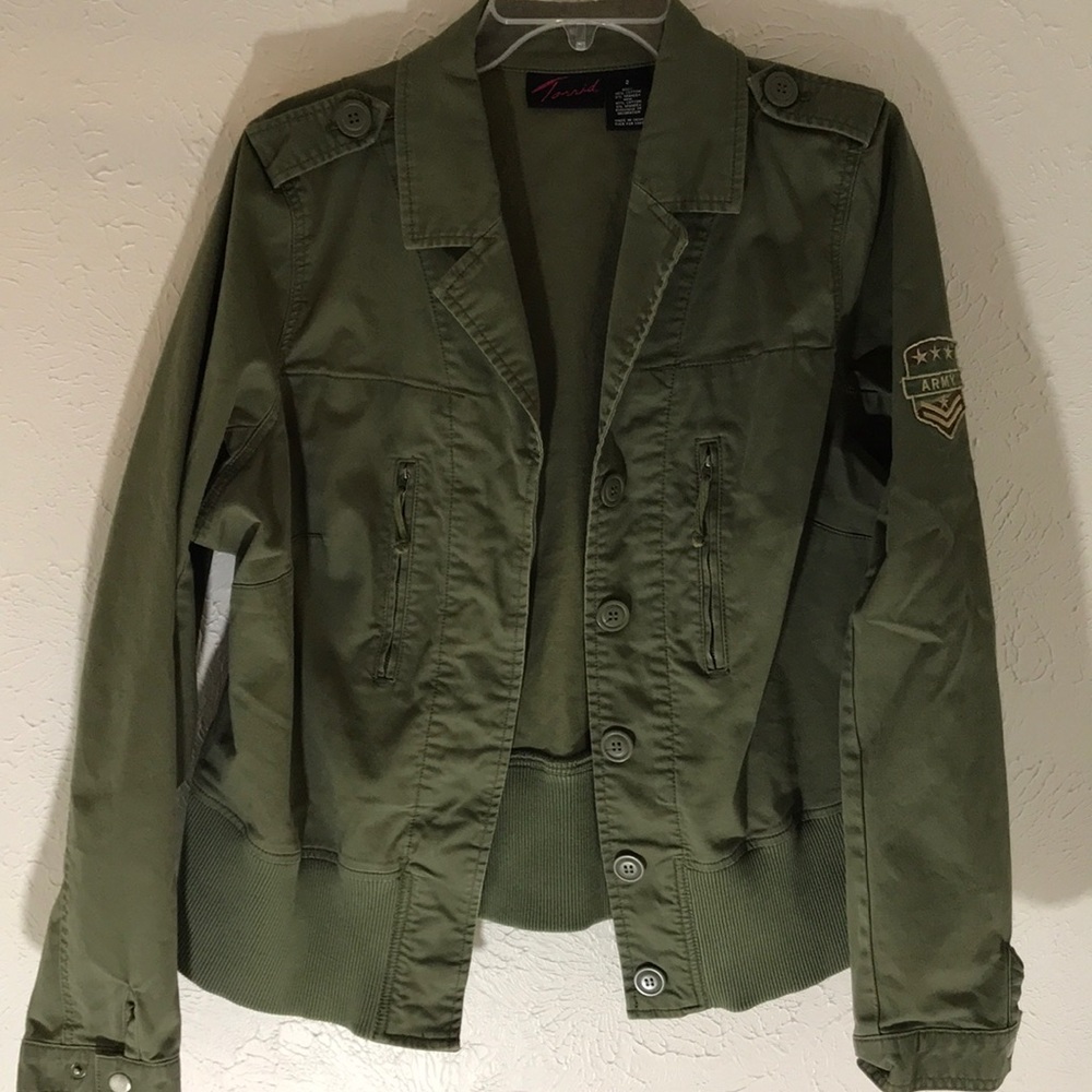 Torrid Jacket w/ Army Patch